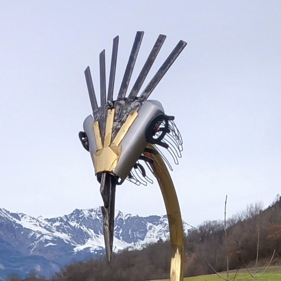 Sculpture OVNI du Bestiaire d'En Fer