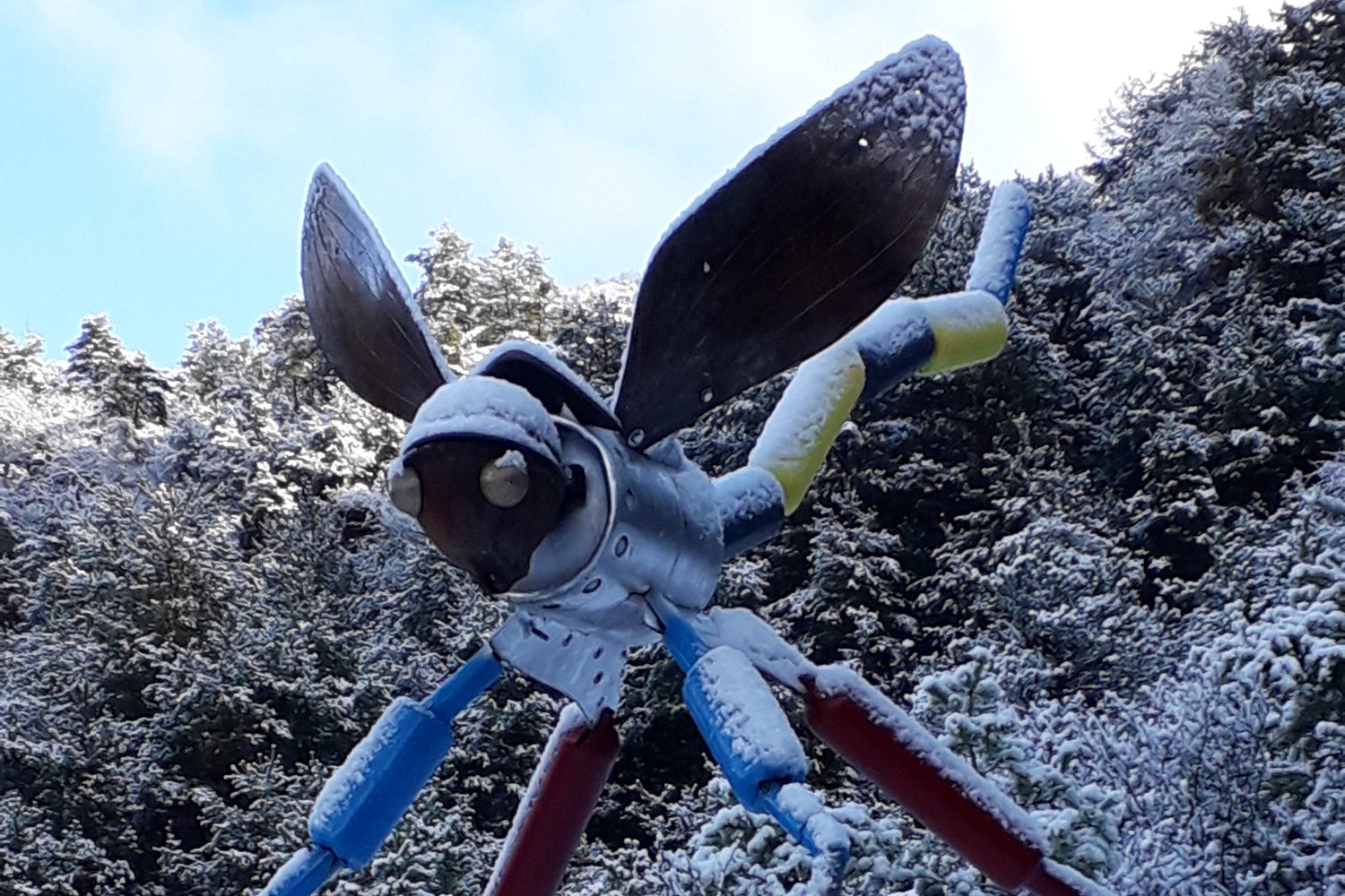 Sculpture  la bête du biau du Bestiaire d'En Fer