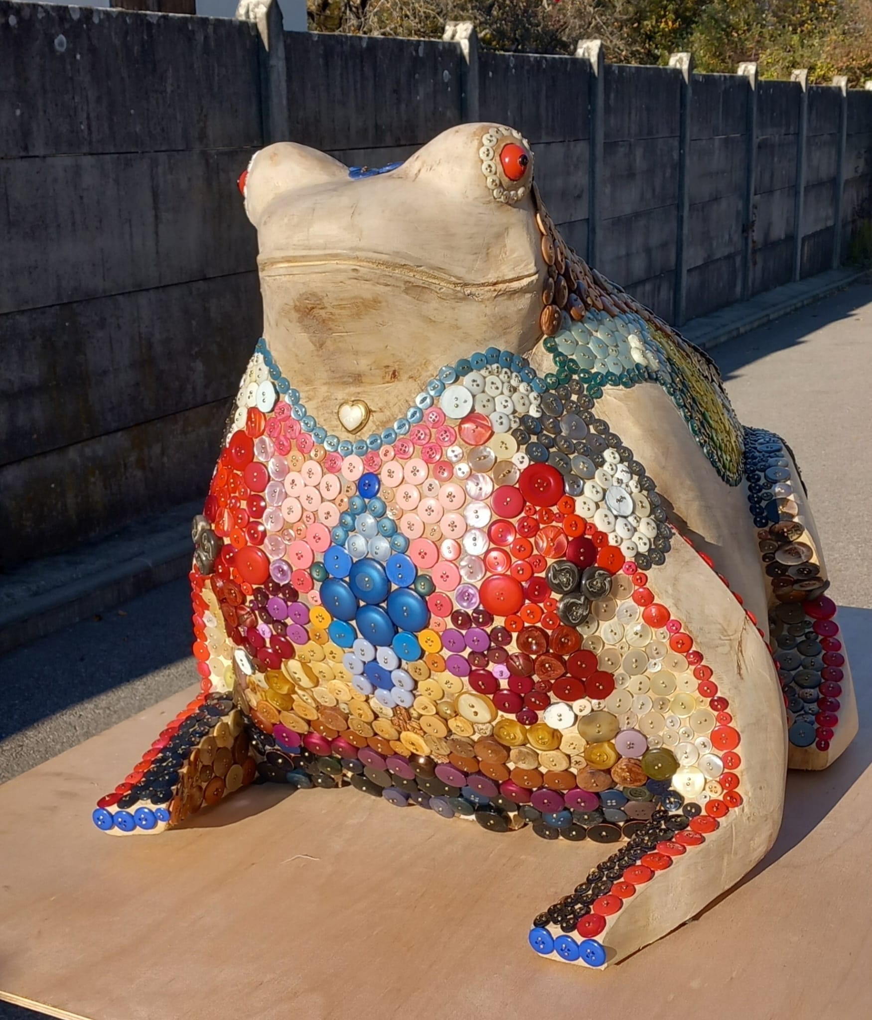 Sculpture  le crapaud du Bestiaire d'En Fer