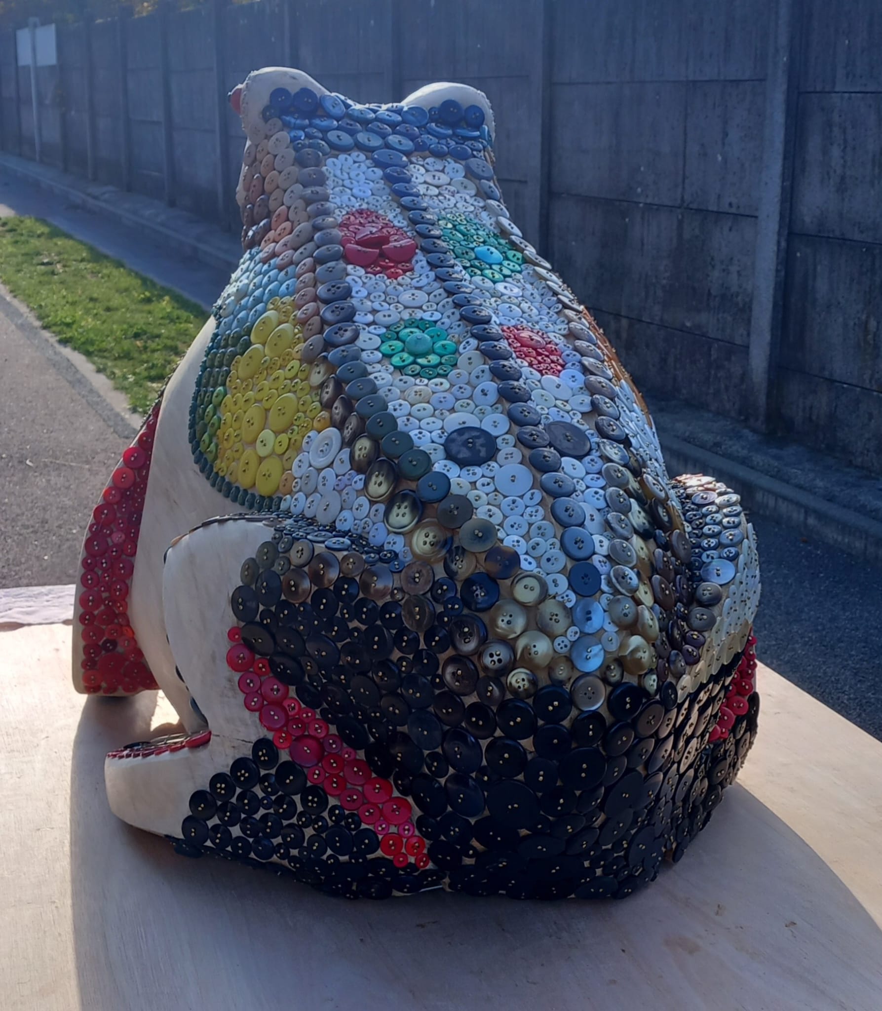 Sculpture  le crapaud du Bestiaire d'En Fer