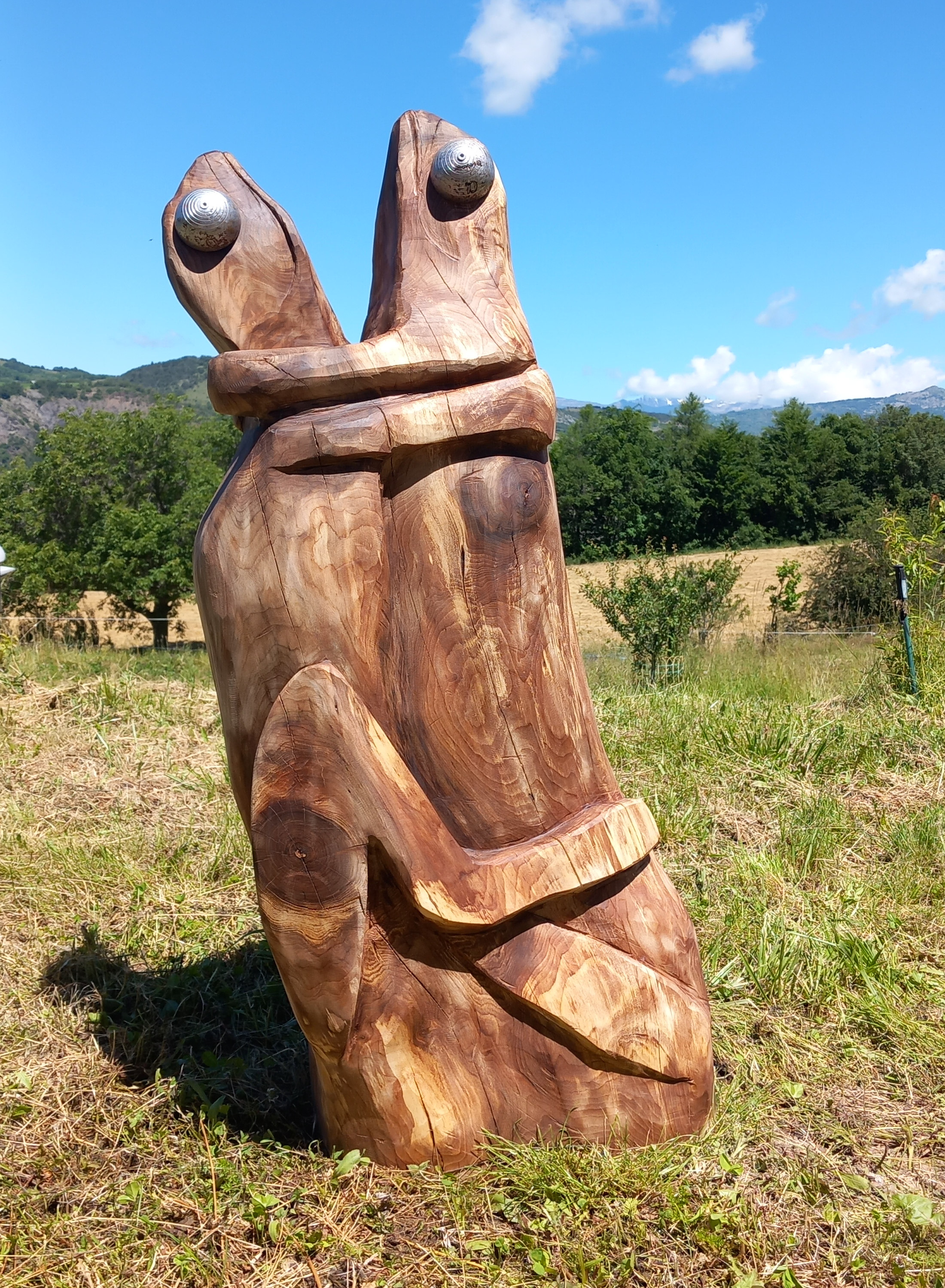 Sculpture  les grenouilles du Bestiaire d'En Fer