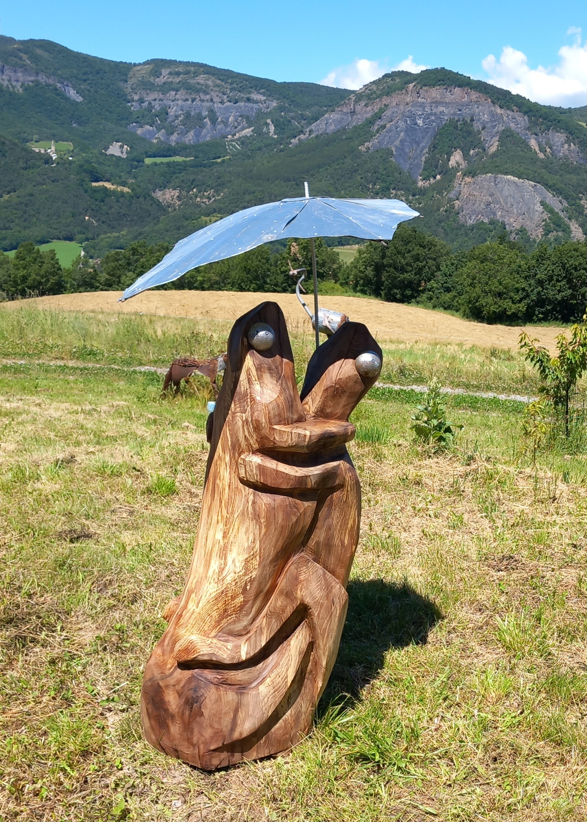 Sculpture  les grenouilles du Bestiaire d'En Fer